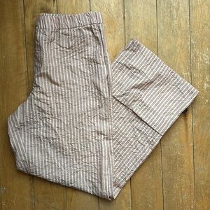Zara Striped Tan Pants Small